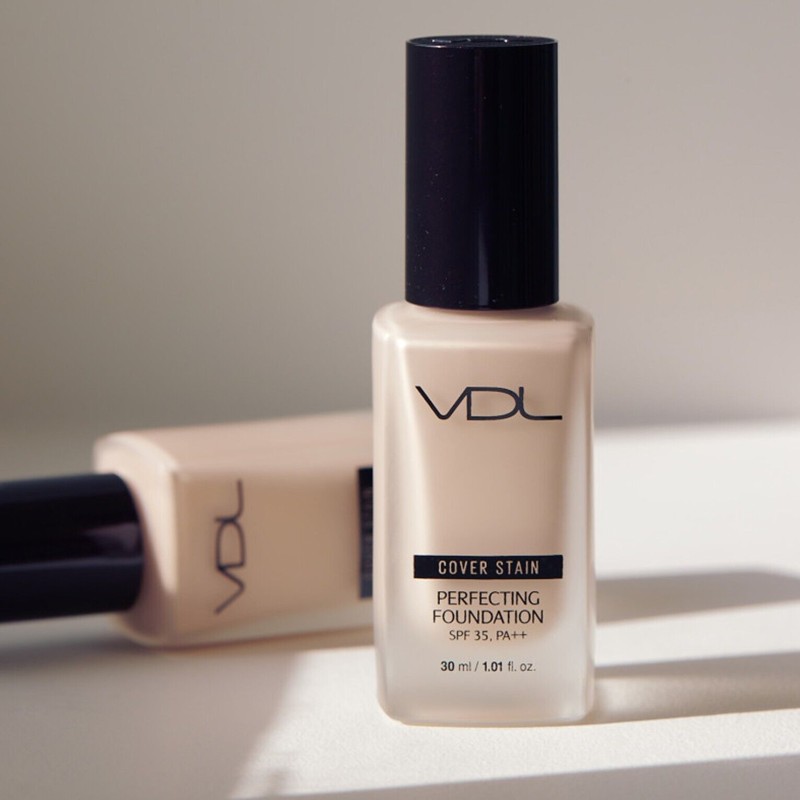 Kem nền che phủ chống nắng VDL Cover Stain Perfecting Foundation A02