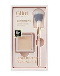 Bộ chổi quạt phấn bắt sáng GLINT Highlighter Fan Brush Set [#05 Pitch Moon]