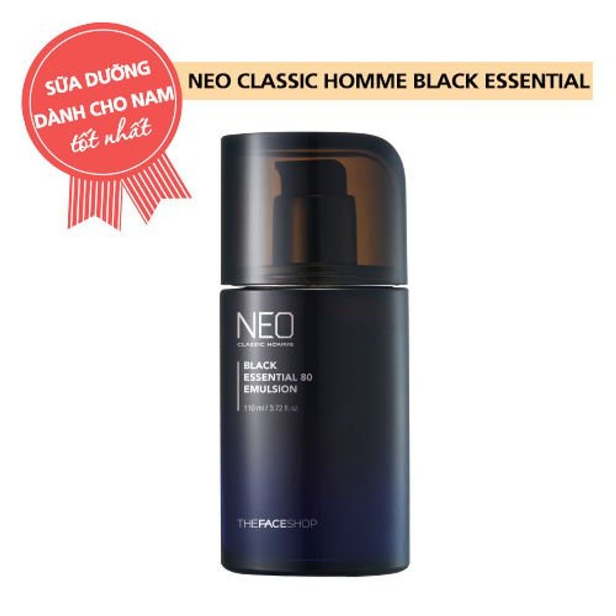 Sữa dưỡng làm trắng da, ngăn ngừa lão Neo Classic Homme Black Essential 80 Emulsion