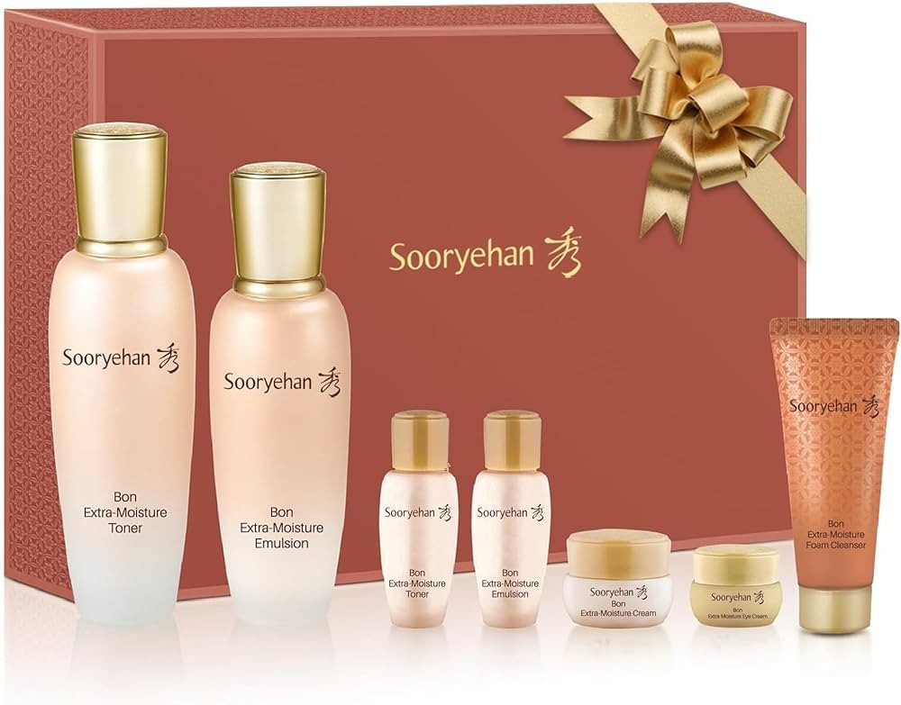 Set dưỡng da cấp ẩm chuyên sâu SOORYEHAN Bon Extra - Moisture 2 Products Skincare Set