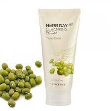 Sữa rửa mặt The Face Shop Herb Day 365 Cleansing Foam, Mungbean