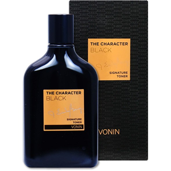 Toner kiềm dầu, cấp nước cho da Vonin The Character Black Signature Toner 140ml