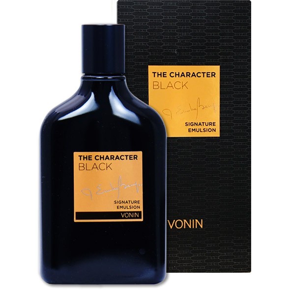 Nước dưỡng kiềm dầu, cấp nước cho da Vonin The Character Black Signature Emulsion 140ml