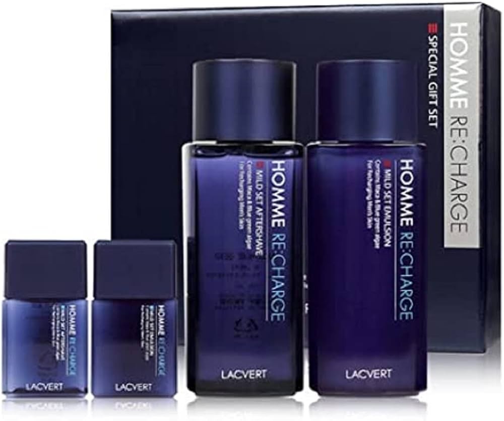 Set dưỡng cấp ẩm, giảm lão hóa Lacvert Homme Re Charge Set