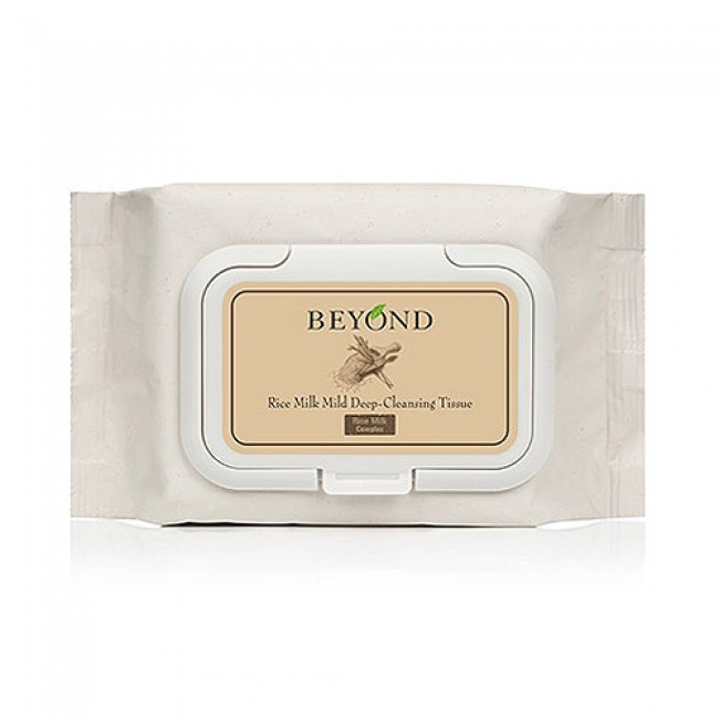 Giấy ướt tẩy trang Beyond Rice Milk Mild Deep Cleansing Tissue