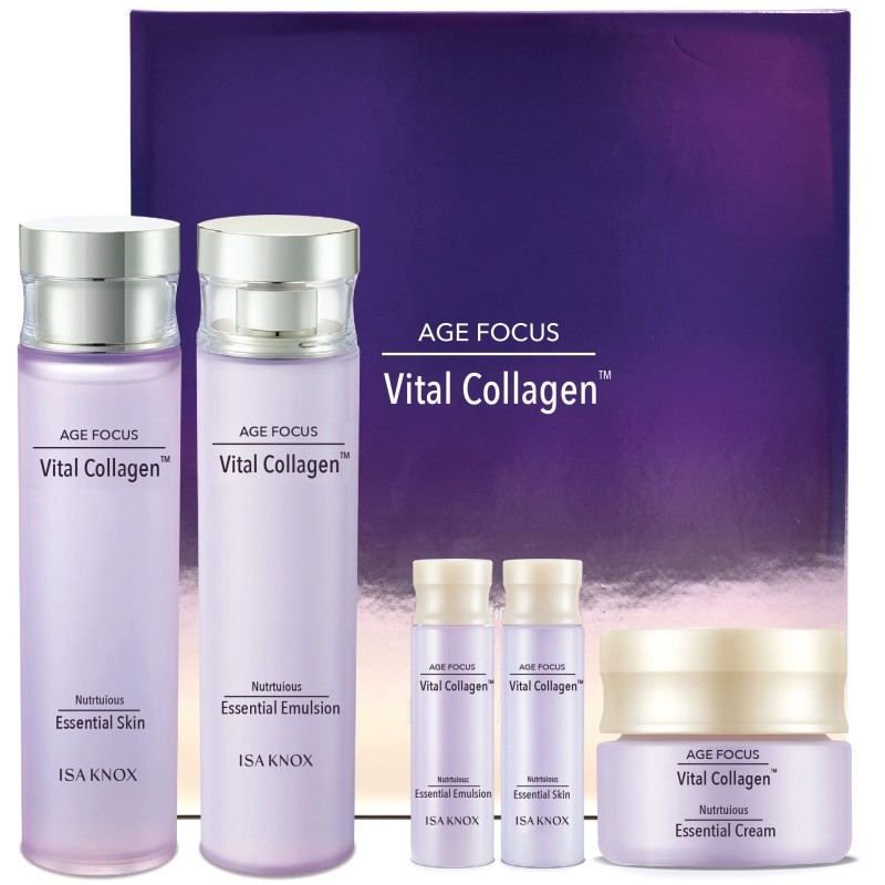 Set dưỡng bổ sung collagen ISA KNOX AGE FOCUS Vital Collagen 2 Products Set