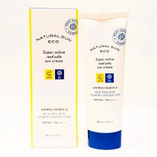 Kem chống nắng bảo vệ da toàn diện The Face Shop Natural Sun Eco Super Active Reef-Safe 80ml