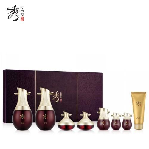 Set dưỡng da giảm lão hóa, nếp nhăn Sooryehan Chunsam Seonyu Luxury Skincare Special Set